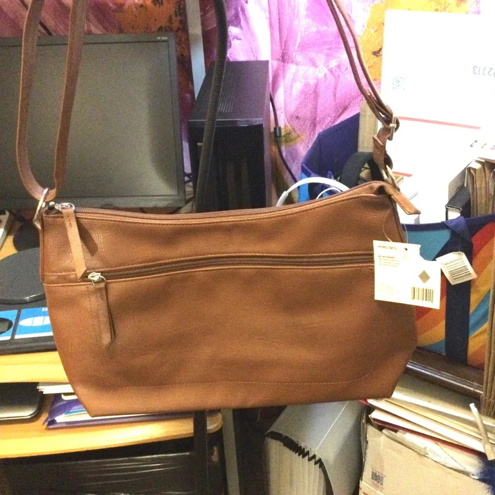 Classic Brown Shoulder Bag - Women's Crossbody Purse